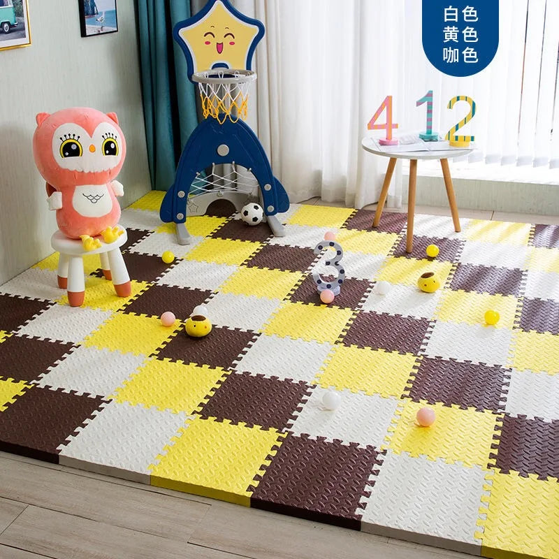 12pcs Foam Baby Play Mat Puzzle Mat Kids Interlocking Exercise Tiles Rugs Floor Tiles Toy Carpet Soft Carpet 30*30*1cm Viralgem Store