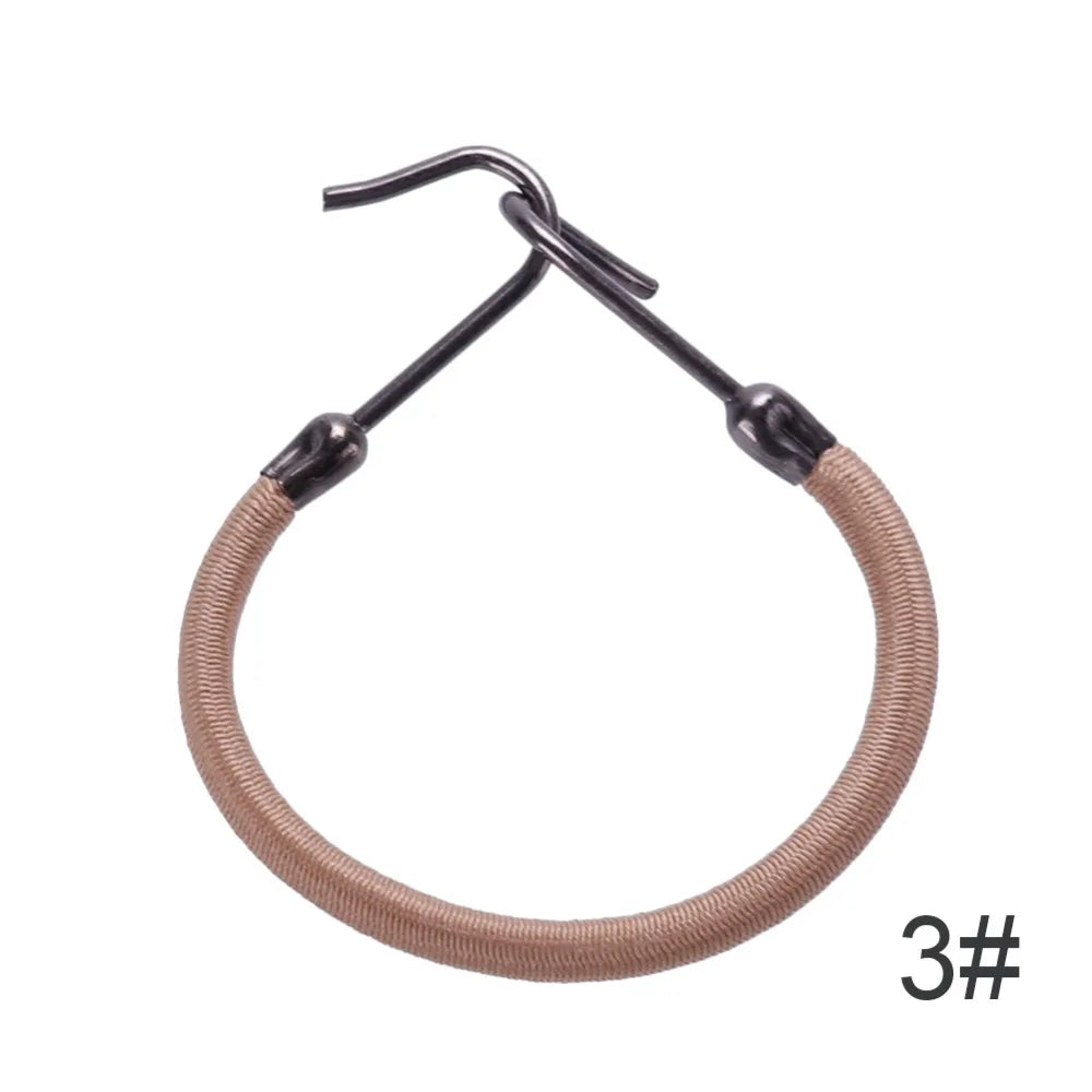 1/5/10pcs Casual Elastic Clips Bows Girls Women Bands Gum With Hooks Ponytail Holder Bungee Hair Thick Hair Accessories Headwear Viralgem Store