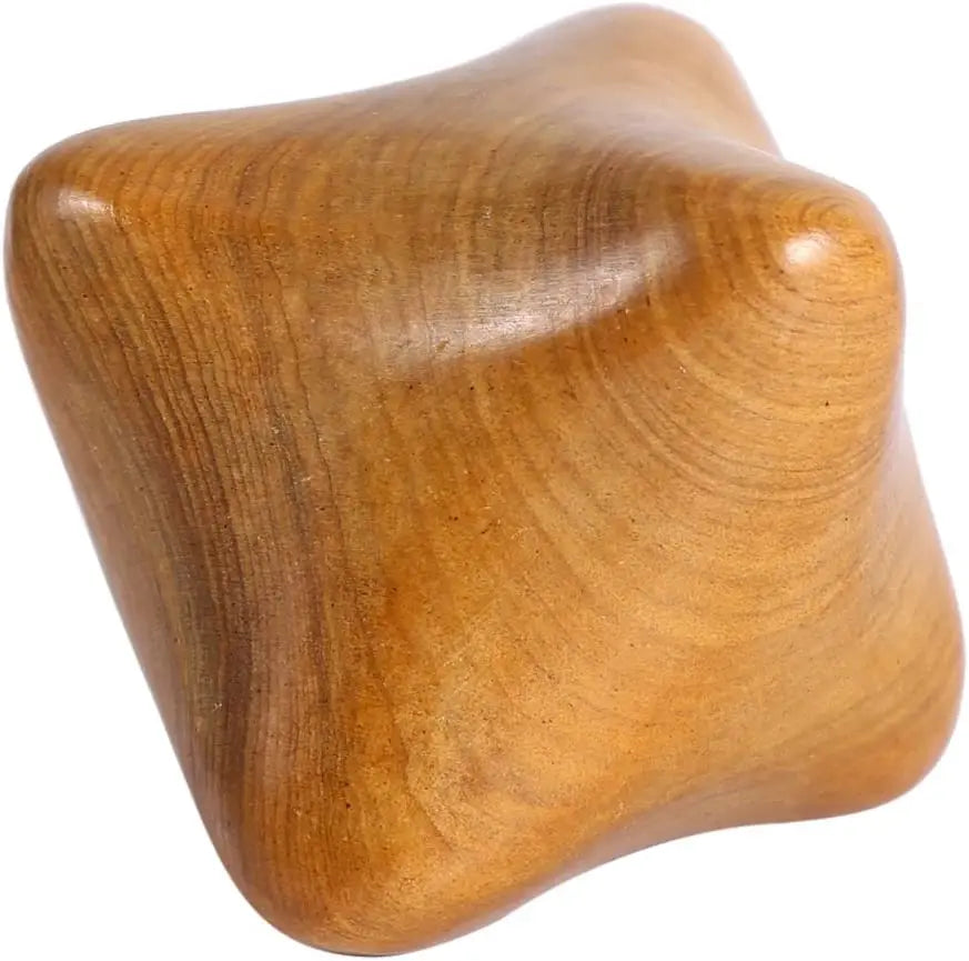 Wooden Hexagonal Cube Reflexology Roller Full Body Massage Therapy Tools for Anti-Cellulite,Lymphatic Drainage,Muscle Relaxation