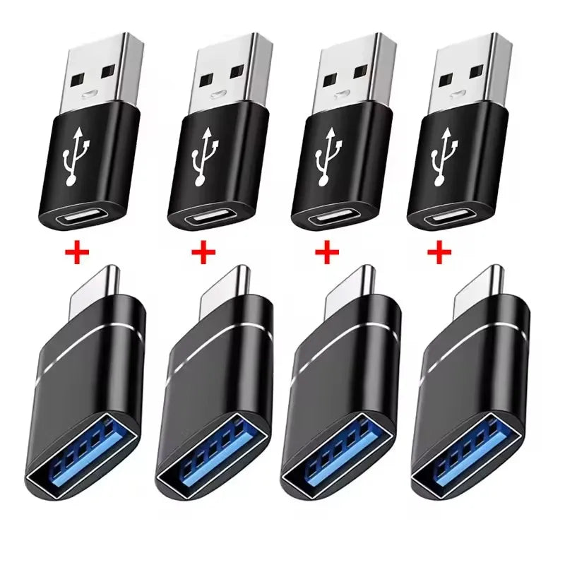 1/2PC Type C To USB 3.0 OTG Adapter USB C Male To USB Female Converter For Laptop Macbook Samsung Xiaomi USB C OTG Connector