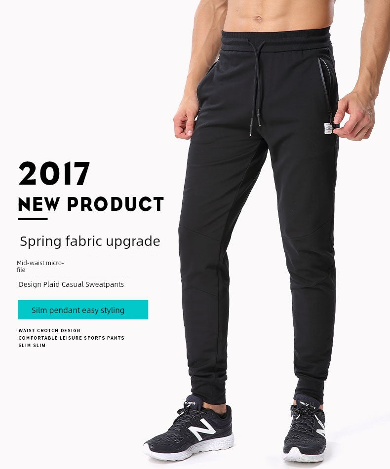 Thin Sports Trousers Men's Summer Running Pants New Arrival Men Skinny Pants Loose Breathable Casual Sweatpants
