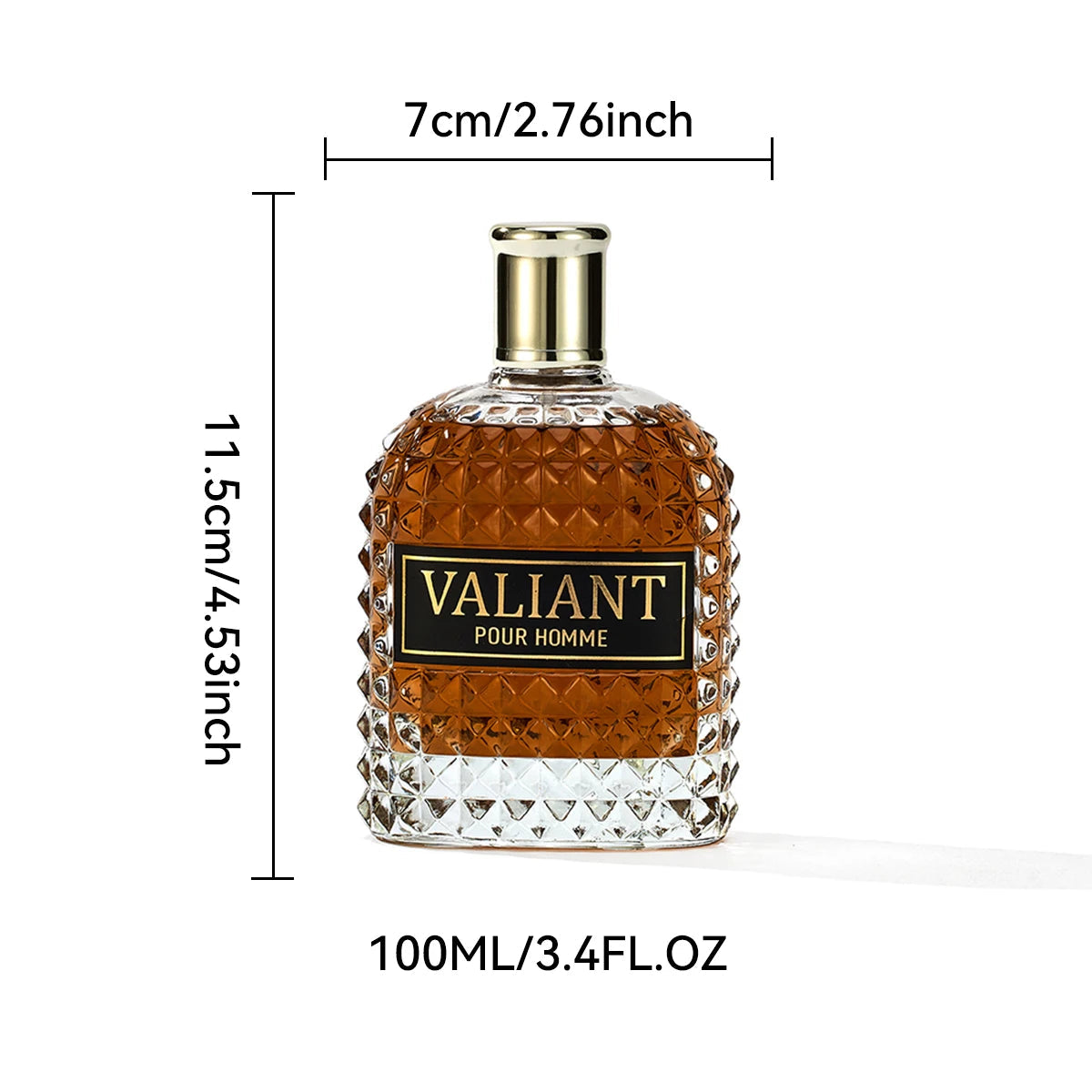 100ML 3.4FL.OZ Leather Notes Men's Eau de Parfum, Woody, Nutty, Warm, Spicy, Chocolate Scent, Male's Fragrance Spray for Man Viralgem Store