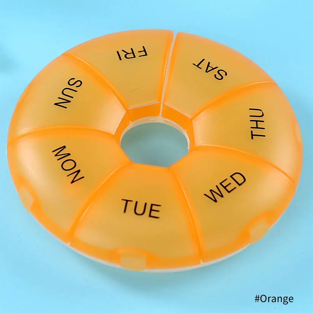 1pc Portable Weekly 7 Days Pill Box Holder Medicine Storage Organizer Case Travel Pill Case Container