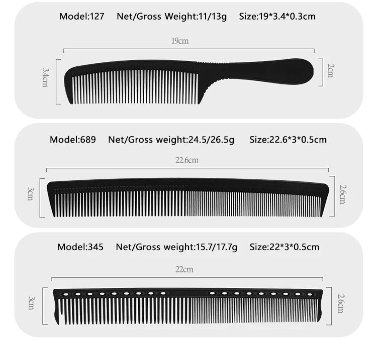 14 Size Hair Comb Anti-static Straight Hair Combs Brushes Salon Hairdressing Hair Combs Hair Styling Tools Barber Accessories