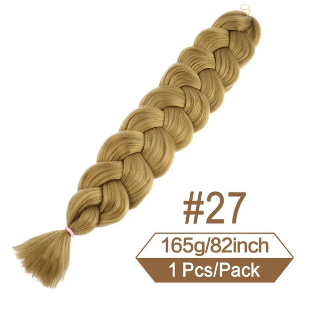 Xpression 82 Inch Jumbo Braiding Hair Synthetic Braid Crochet Hair Extensions 165g Pre Stretched Braid Wholesale For Black Women Viralgem Store