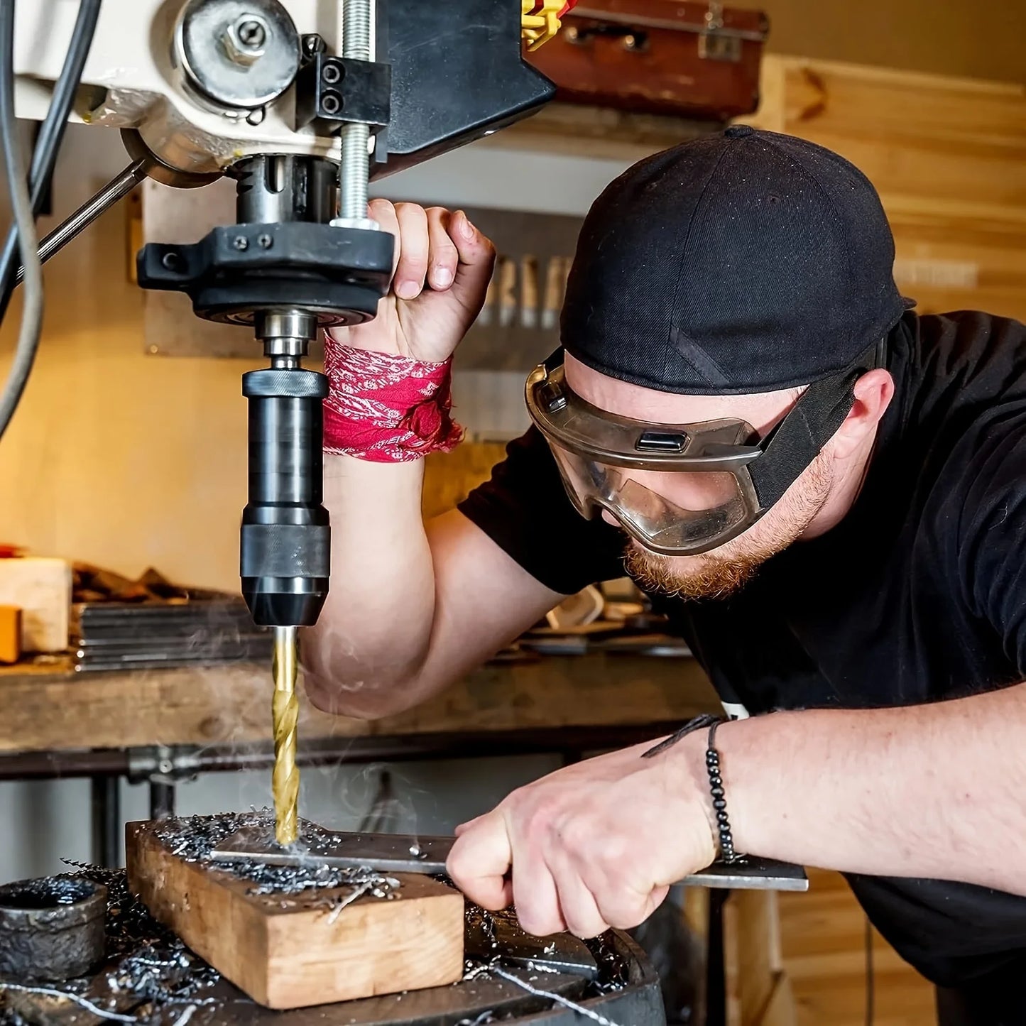 19pcs M35 Cobalt Round Straight Handle Metric Drill bit Set 1mm-10mm Drill Bits Suitable for Stainless Steel Hard Metal