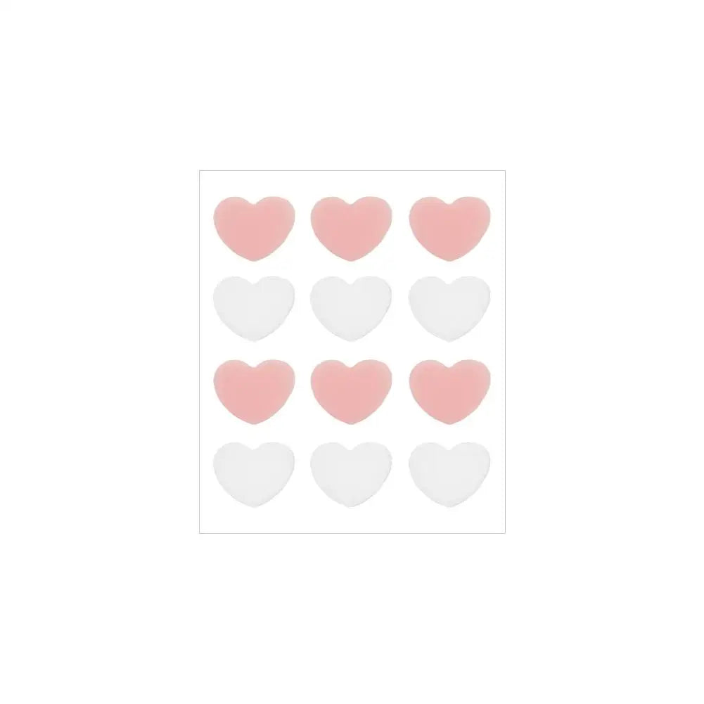 12/20 Counts Acne Care Patches Cute Pink Heart Shaped Acne Pimple Patches Invisible Acne Cover Treatment Stickers Skin Care Viralgem Store