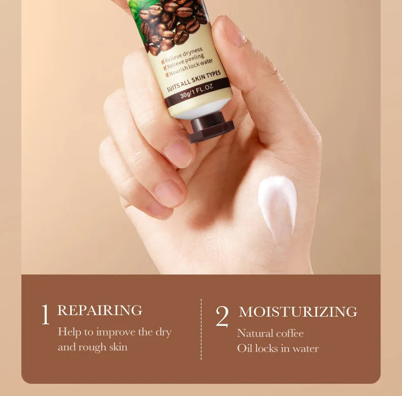 1/2/3/5pcs SADOER Coffee Hand Cream Sets Moisturizing Nourishing Whitening Hydrating Hands Skin Care Products Viralgem Store