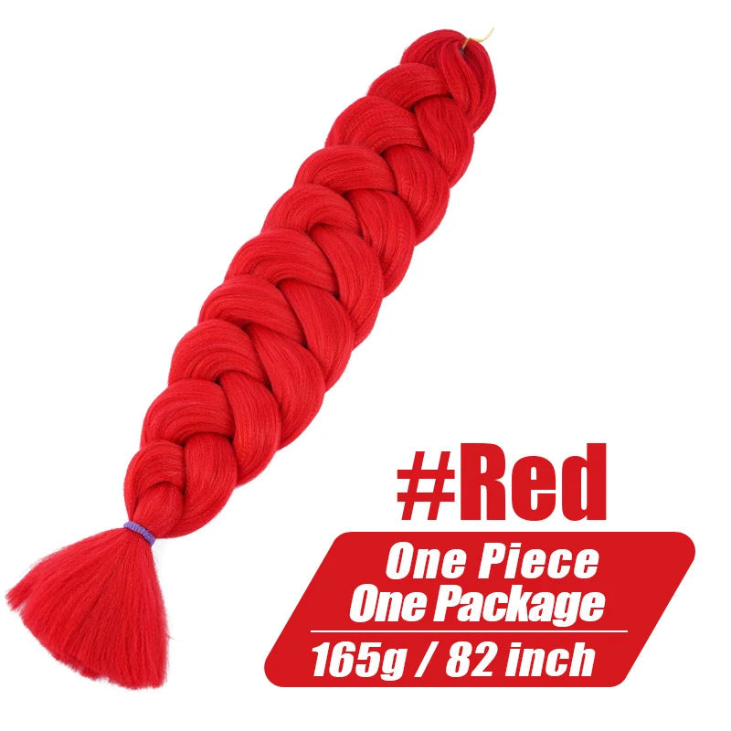 Xpression Jumbo Braiding Hair 82 Inch 165g Crochet Hair Pre Stretched Box Twist Braids Synthetic Hair Extensions For BWomen Viralgem Store