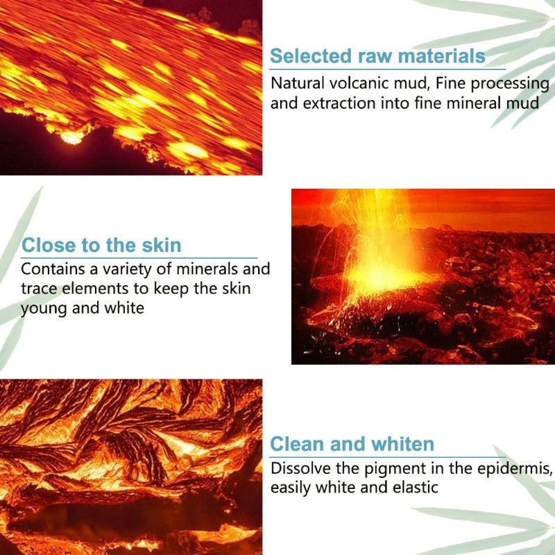 Volcanic Mud Whitening Body Wash Deep Sea Mud Dirt Removal Exfoliating Deep Cleaning and Brightening Skin Whitening Miracle