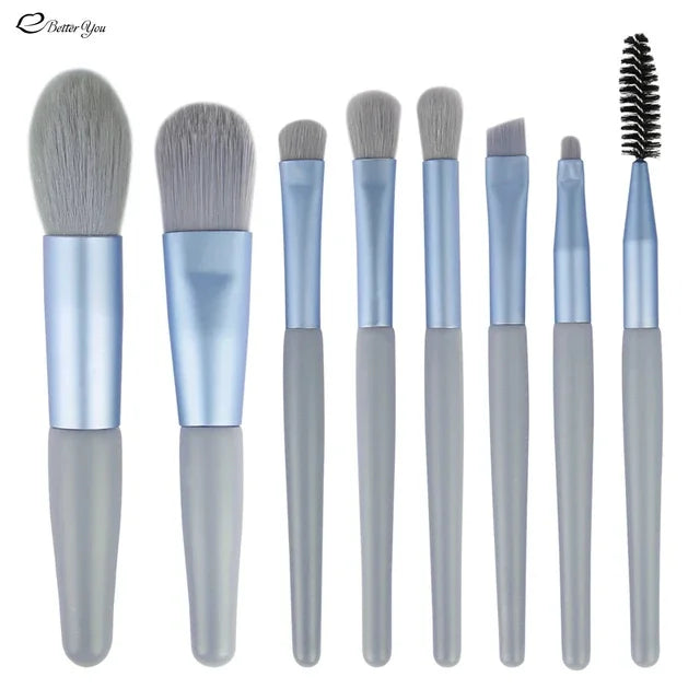 8Pcs Professional Makeup Brushes Set Cosmetic Powder Eye Shadow Foundation Blush Blending Concealer Beauty Make Up Tool Brushes