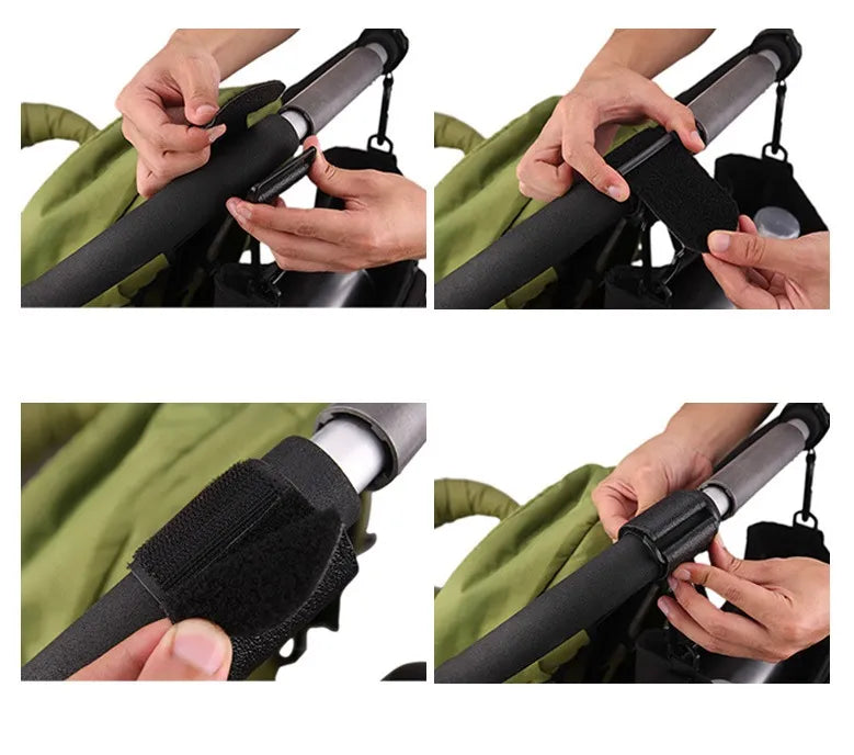 1/2pcs PU Leather Baby Stroller Hook for Pram Rotate 360 Degree Rotatable Cart Organizer Pram Hook Stroller Accessories