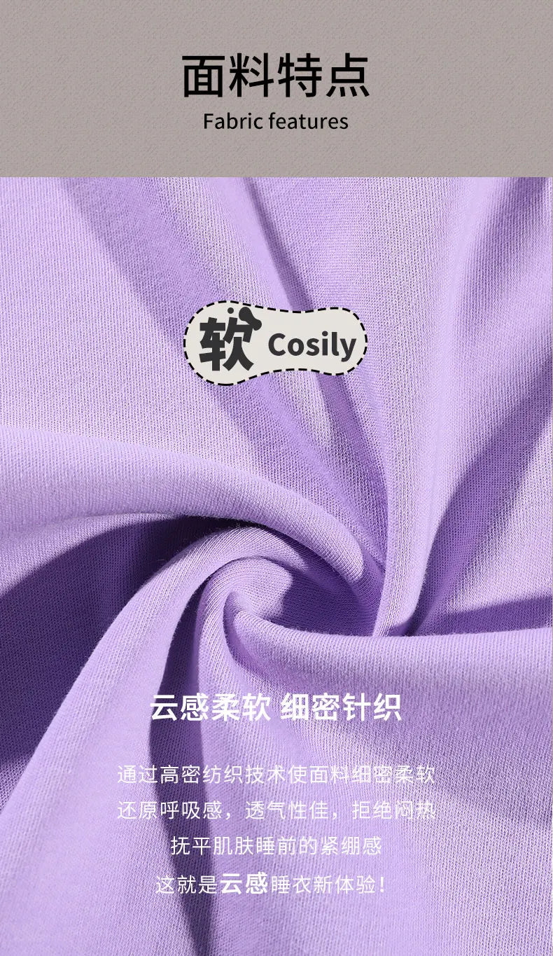 Spring Summer Women Pajamas Soft Cotton Cute Rabbit Print Pijamas Short Sleeved Plaid Pants Sleepwear Fashion Home Wear