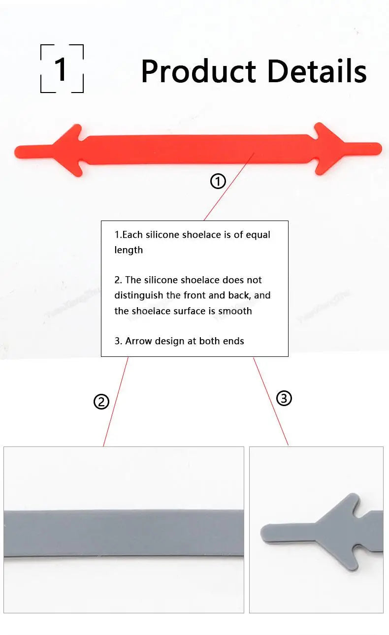 12Pcs Silicone Shoelaces for Shoes Elastic Laces Sneakers No Tie Shoe laces Kids Adult Rubber Shoelace One Size Fits All Shoes