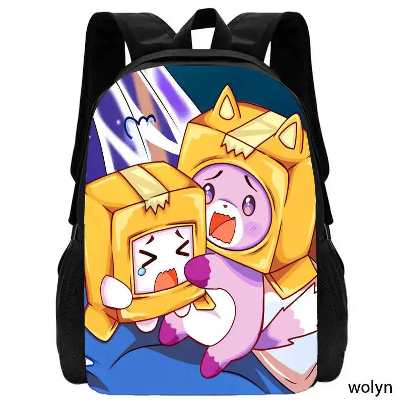 3Pcs Set LankyBox School Backpack with Shoulder Bags Pencil Case ,Cartoon Anime Games School Bags for Girls Boys  Kid Best Gift Viralgem Store