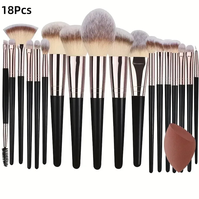 3-20PCS Makeup Brushes Set Soft Fluffy Eyeshadow Foundation Concealer Blending Blush Brush Kabuki Professional Women Beauty Tool Viralgem Store