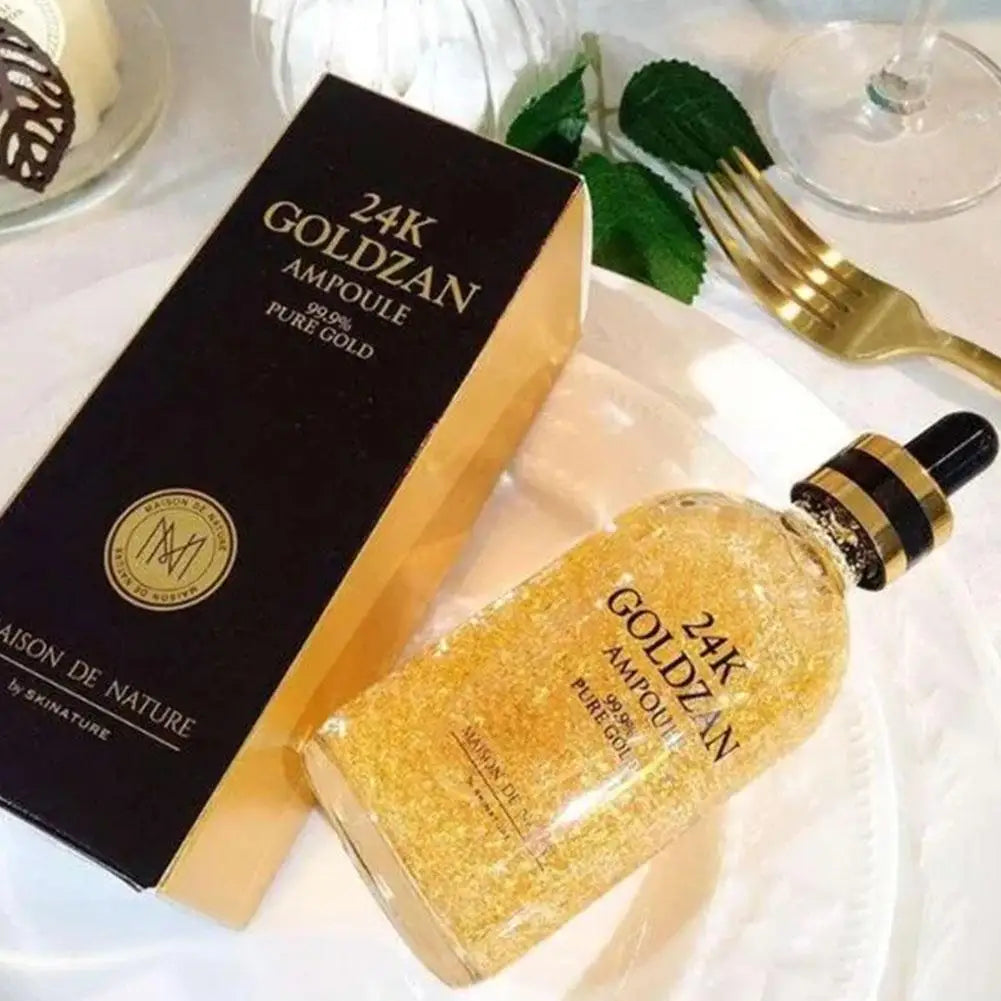 24K Gold Niacinamide Face Serum Anti Aging Hyaluronic Acid For Face Shrinks Pores Korean Skin Care Products Korean Cosmetic M1P2