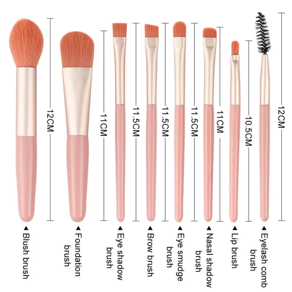 8-13Pcs Soft Makeup Brushes Set Eye Shadow Foundation Brush Women Cosmetic Brush Powder Blush Blending Brush Make Up Beauty Tool