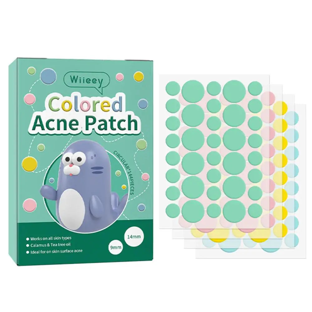 144PCS Star Pimple Patch Acne Colorful Invisible Acne Removal Skin Care Stickers Concealer Face Spot Beauty Makeup Tools Viralgem Store