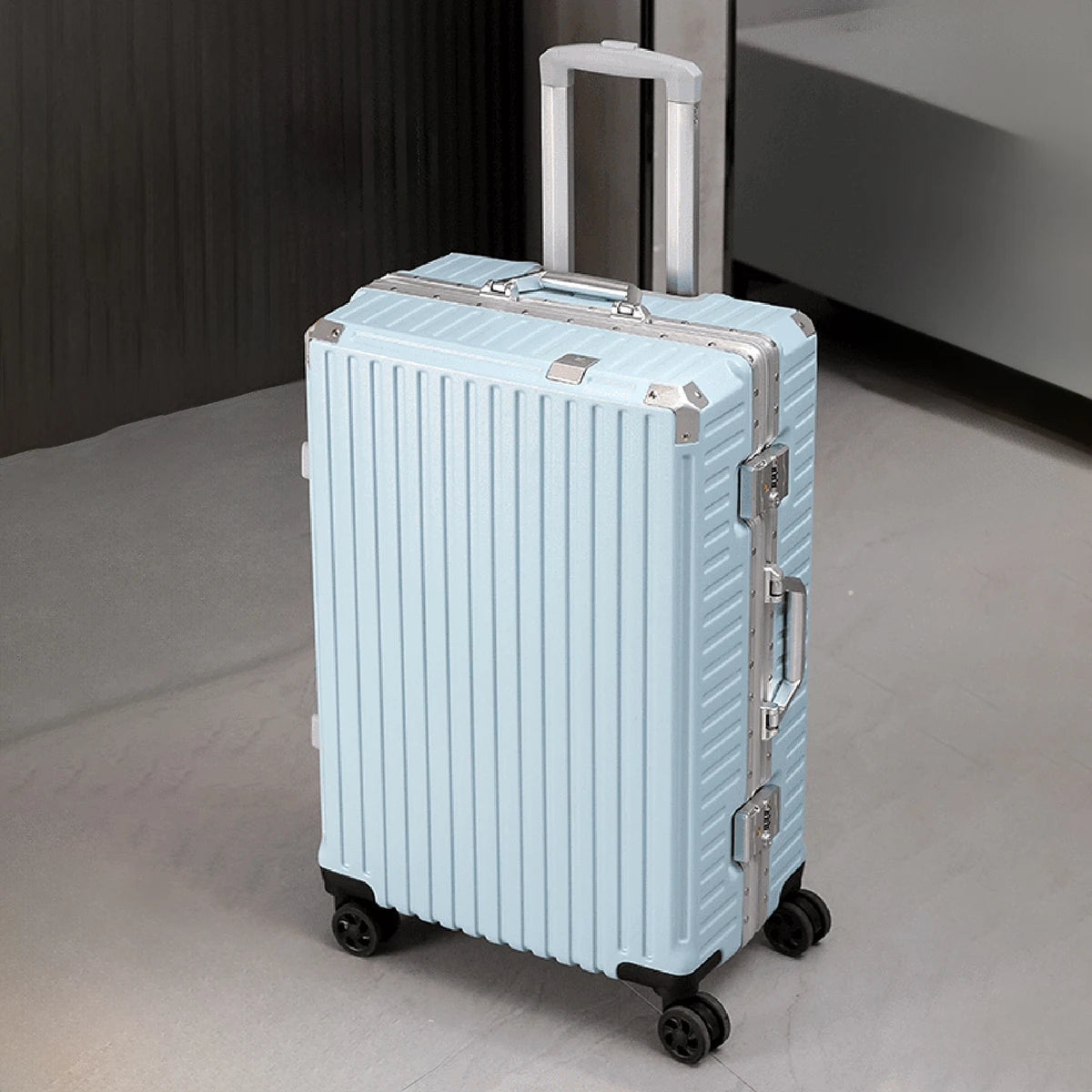 Trolley Luggage 20 24 26 28 Inch Aluminum Frame Rolling Luggage Case USB Travel Suitcase on Wheels Combination Lock Carry-On Luggage Viralgem Store