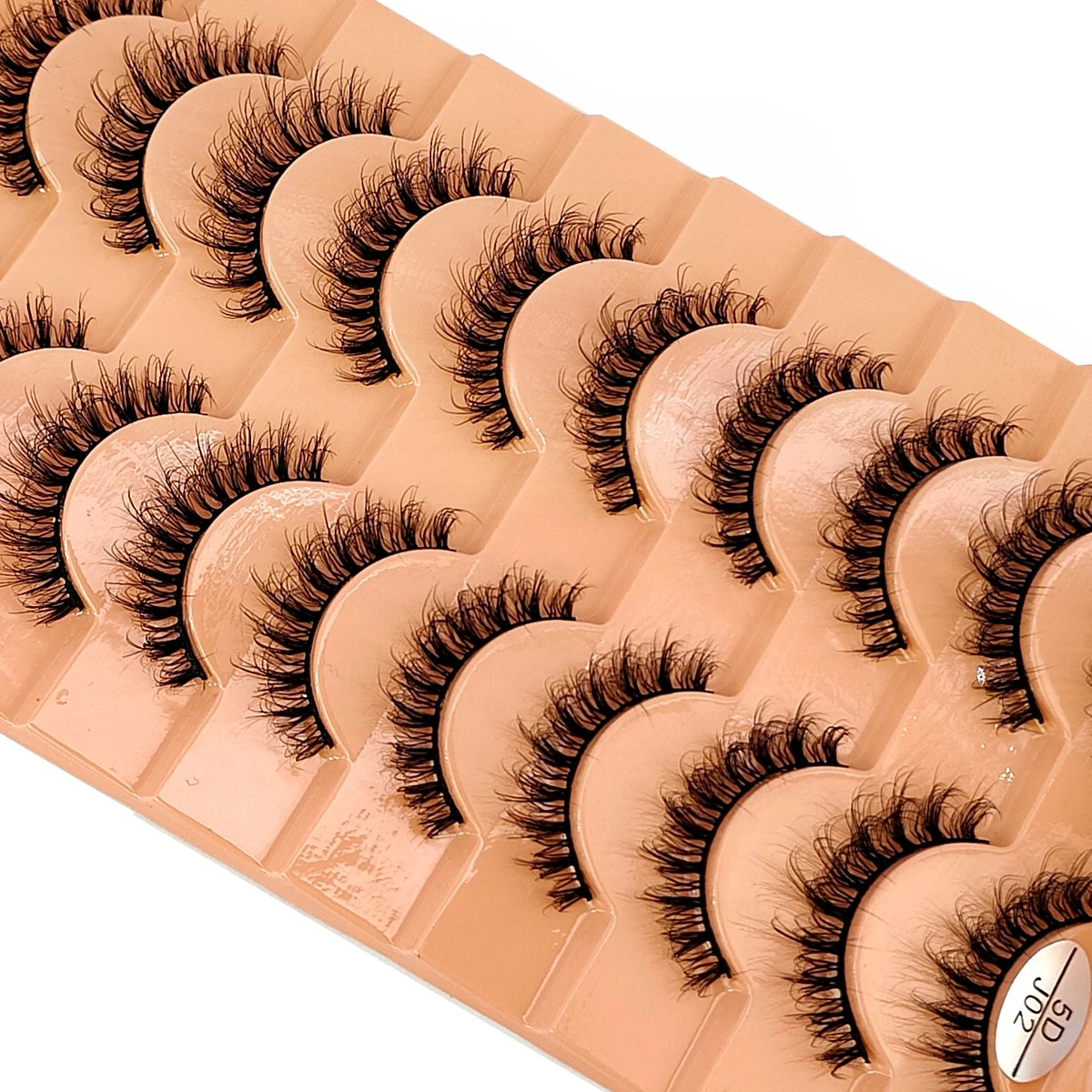 10 Pairs 3D Faux Mink Lashes Fluffy Soft Beauty Wispy Natural Short False Eyelashes Curly lashes Makeup Classic Thick eyelashes