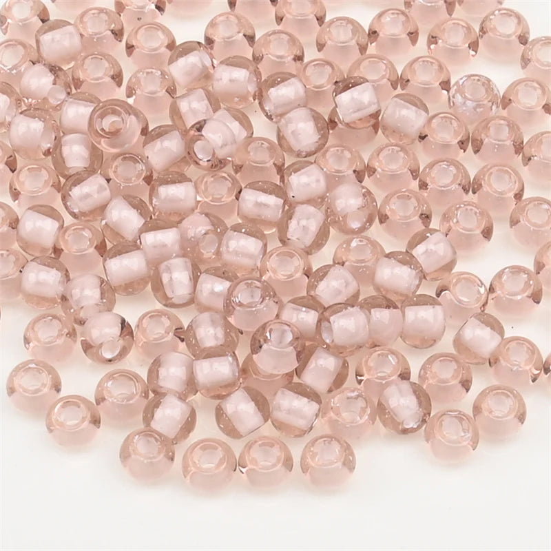 4.0mm Czech Glass Seed Beads Dye Core Small Glass Beads for DIY Making Jewelry Craft Bracelets Necklaces Earrings