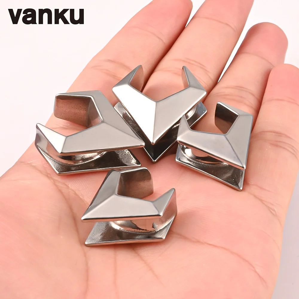 Vanku 2pc Stainless Steel Geometry Saddle Ear Tunnel Plugs Expander Stretchers Gauges Earrings Piercing Body Jewelry