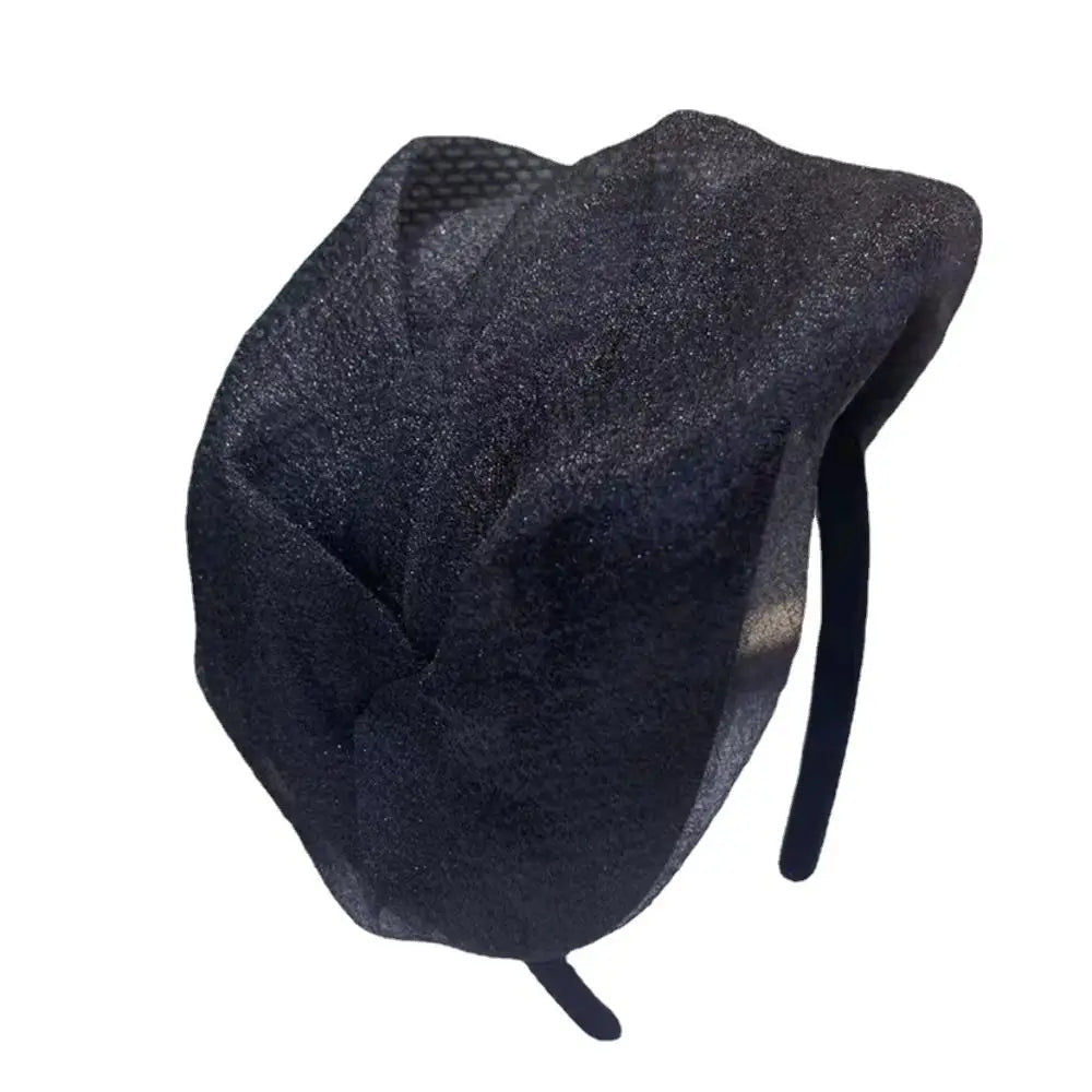 Spring Summer Fashion Women's Half Hat Breathable Cover Black White Hair Half Hat Hoop Headband French Fashion Versatile Hairpin Viralgem Store