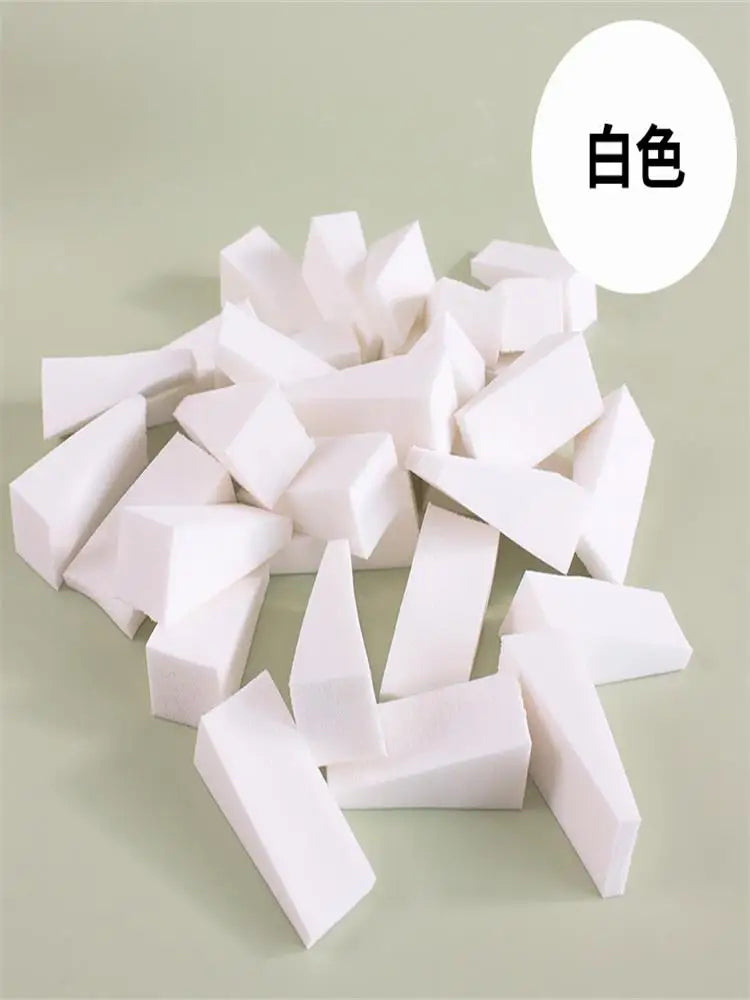 50 Pieces Makeup Sponge  For Face Curve Blending, Latex Free, Small Wedge Shaped Smooth Apply Beauty Sponge Applicator