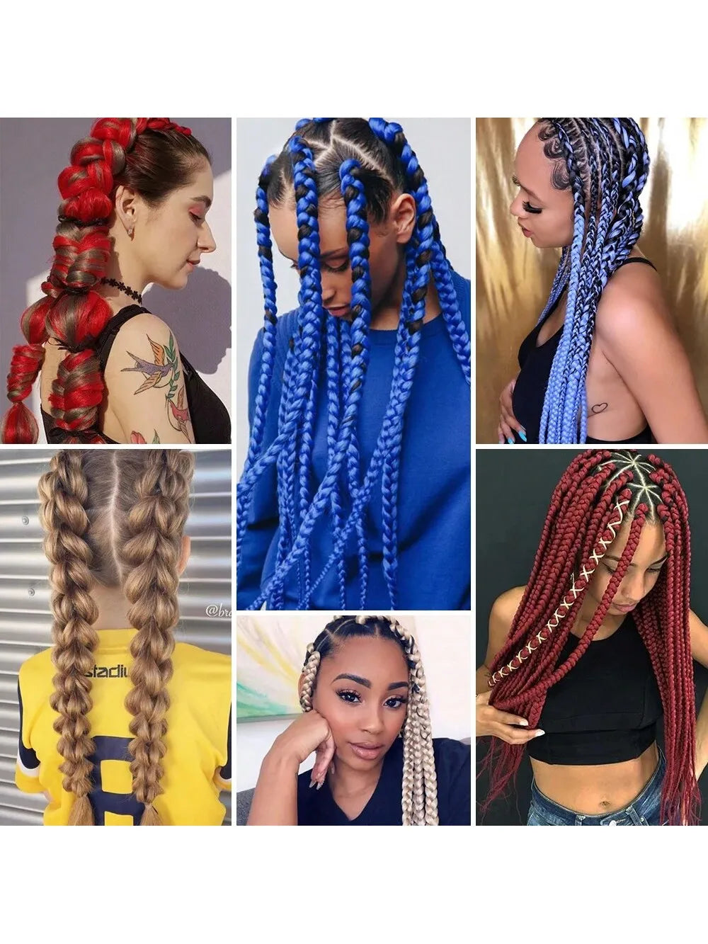 Xpression Crochet Hair Jumbo Braids Hair Kanekalon Expression Hair for Braids Synthetic Braiding Hair Extensions For Women