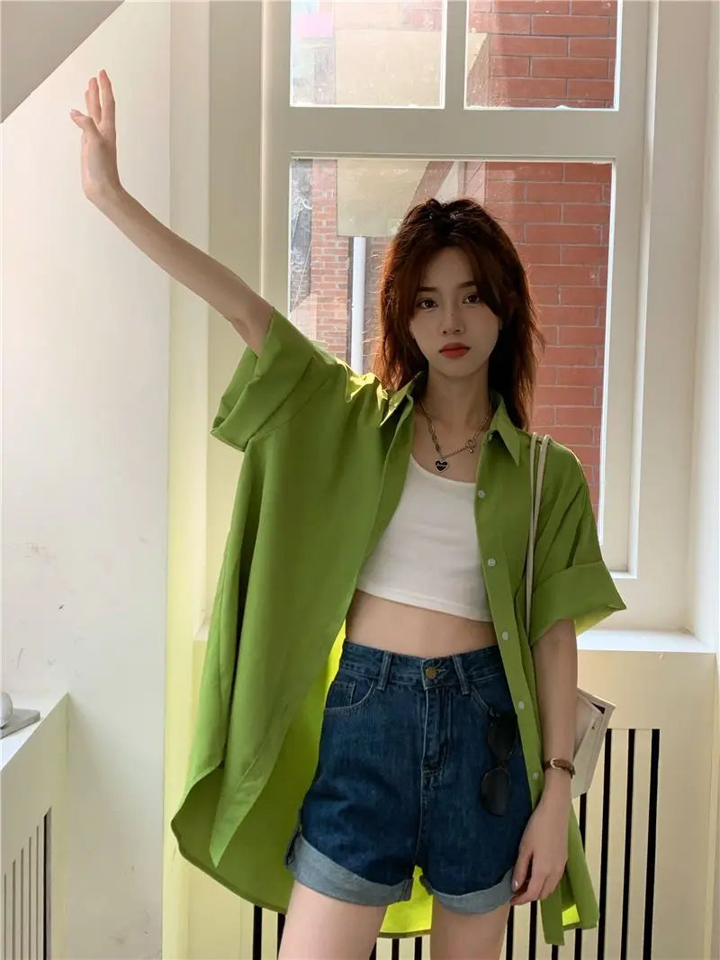 XEJ Elegant and Youth Woman Blouses Oversize Shirts Woman Summer Women's Clothing Spring 2022 Short Hand Shirt Youth Blouses