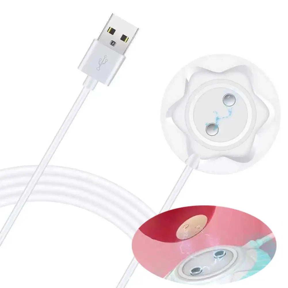 USB Charger Cable Cord Replacement For Rose Massage Toy - Fast Charging Magnetic Adapter, Base Dock Station