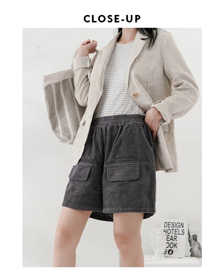 100% Linen Women Blazer Casual Notched Collar Long Sleeve Singgle Breasted Office Lady Outerwear Stylish Tops Retro Coat Viralgem Store