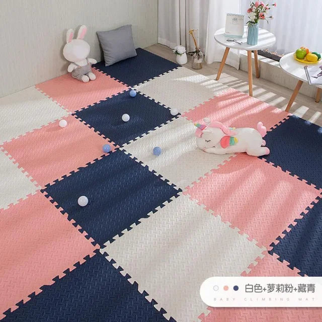 16pcs Foam Baby Play Mat Puzzle Mat Kids Interlocking Exercise Tiles Rugs Puzzle Floor Tiles Toy Carpet Soft Carpet 30*30*1cm Viralgem Store