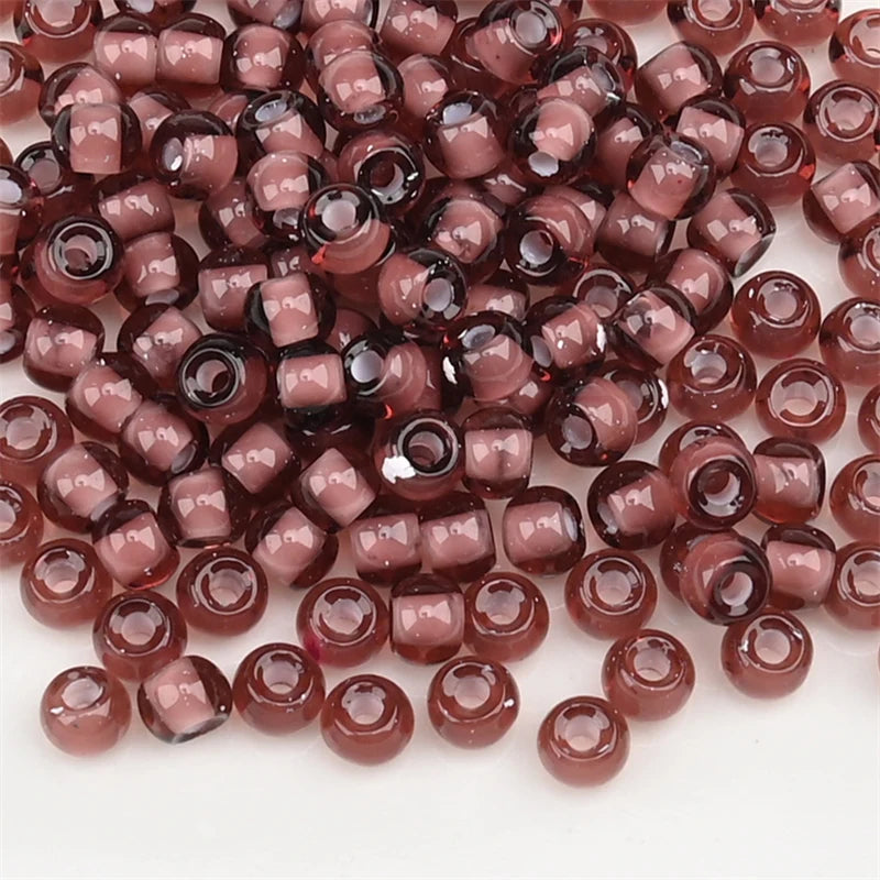 4.0mm Czech Glass Seed Beads Dye Core Small Glass Beads for DIY Making Jewelry Craft Bracelets Necklaces Earrings