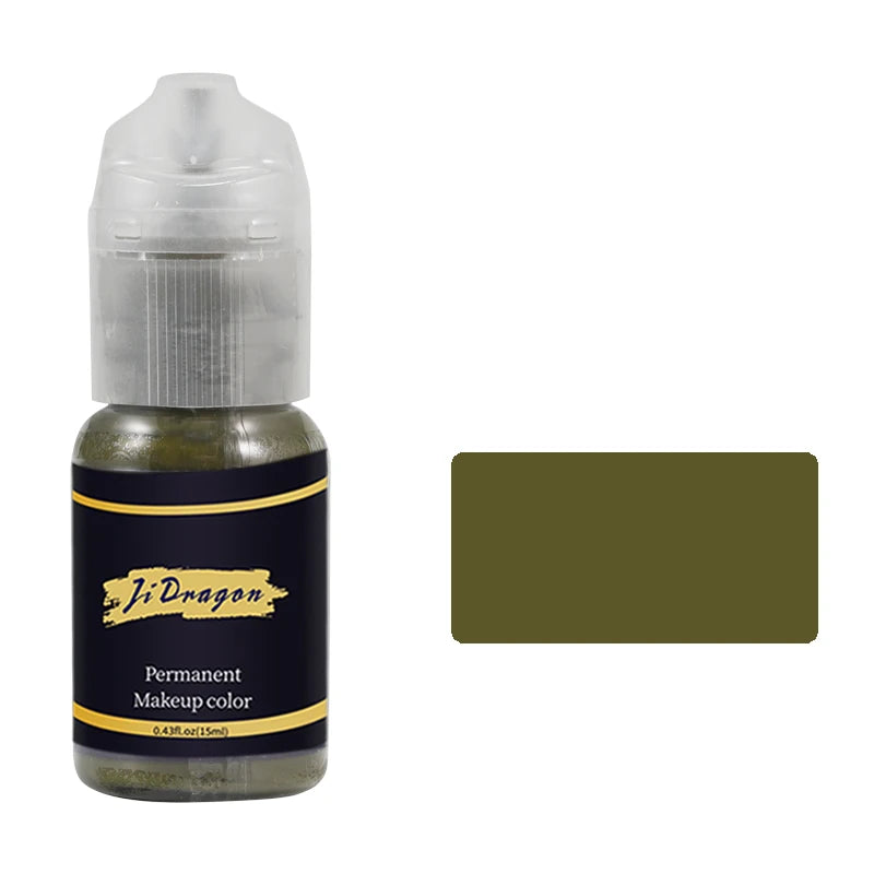 15ml Tattoo ink Pigment Color Paint Set Mix Permanent Makeup Microblading Eyebrow Lip Eyeliner SMP Beauty PMU Body Art Supplies