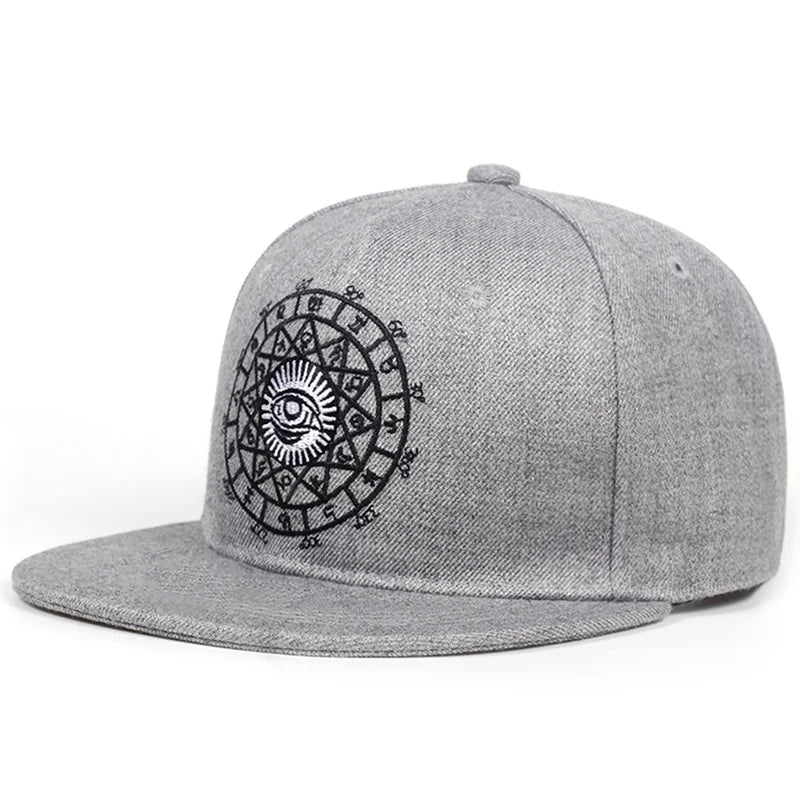 Unisex Eyes Letter Embroidery Hip-hop Hats Spring and Autumn Outdoor Adjustable Casual Baseball Caps Sunscreen Hat Viralgem Store