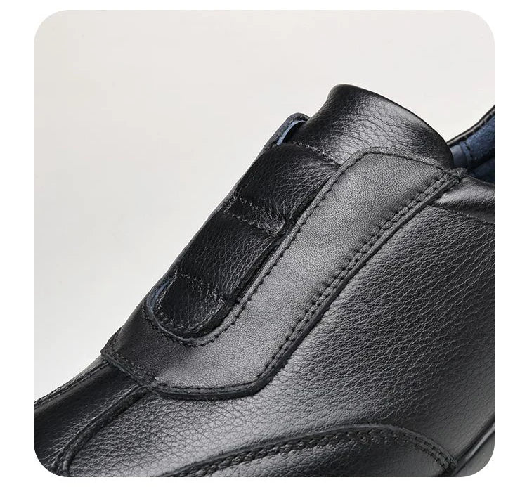 Trendy Genuine Leather Shoes Men Lightweight Luxury Bean Shoe Elegant Business Flat Boat Lazy Loafers Walking Driving Size 37 45 Viralgem Store