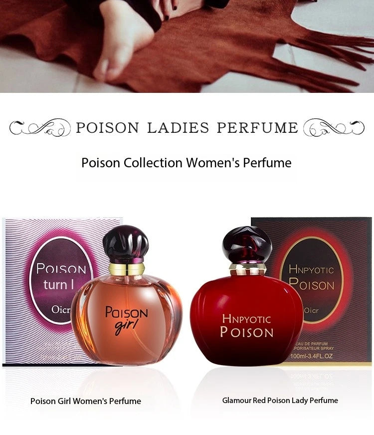 100ml Women Perfume Poison Series Perfume Floral Fruity Scent High Quality Lasting Fragrances Deodorant Pheromones Attract Men Viralgem Store