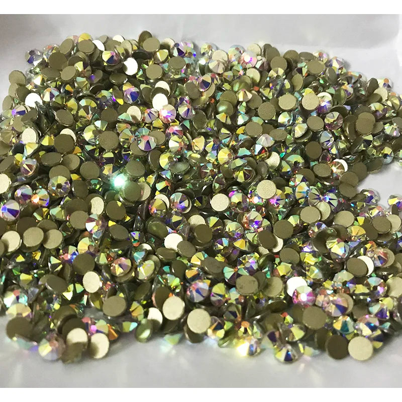 Super Shiny 3D Glass 16 Cut Facets 2088 Flatback Swarovsky DIY Nails Rhinestones Art Decoration Manicure Top Crystal Stones Gems