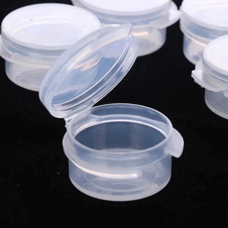 5/10/20/50Pcs 5g Make Up Jars Mini Sample Bottle Sealing Pot Face Cream Container Plastic Transparent Case Salad Sauce Box