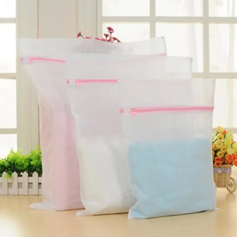1/3PCS Laundry Wash Mesh Bag Clothing Care Foldable Protection Washing Net Filter For Lingerie Underwear Bra Socks Clothes 3 Viralgem Store