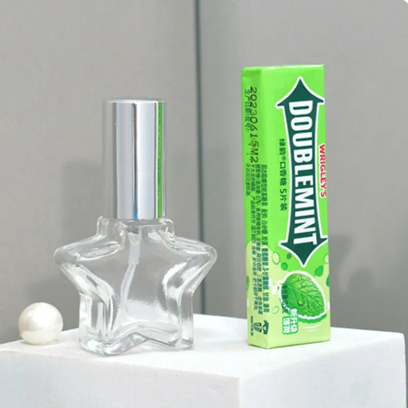 10/30/50pcs 8ml Star Shape Glass Perfume Bottle With Atomizer Empty Spray Cosmetic Liquid Mini Refillable Bottles