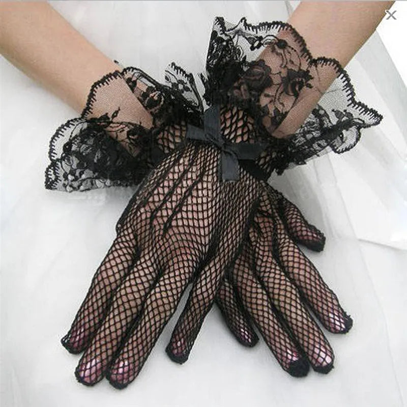 Transparent Sunscreen Sexy Driving Gloves Women Gloves Ultra Thin Dress Gloves Sheer Tulle 70cm Long Female Gloves Women Gloves