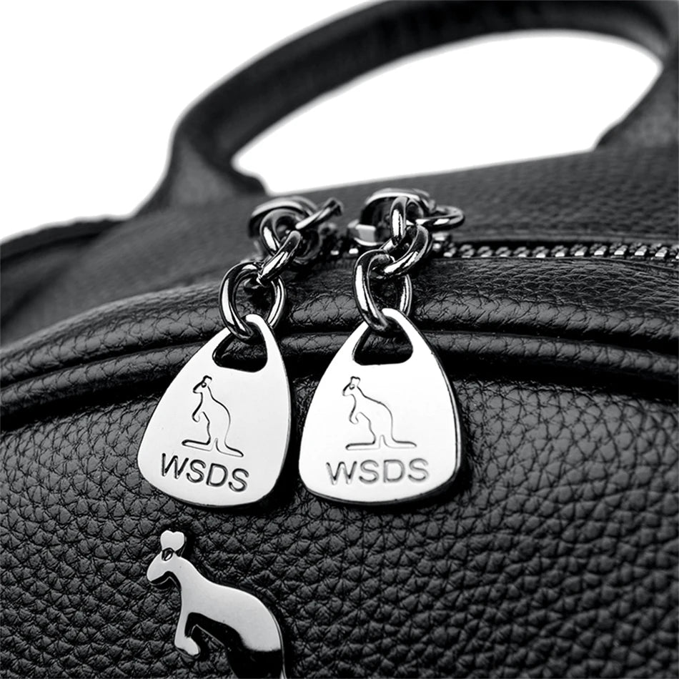 Women Travel Backpack for Teenager Girl 2024 Soft Leather Female Fashion 3 In 1 Bagpacks Large Capacity Ladies Mochilas Feminina Viralgem Store