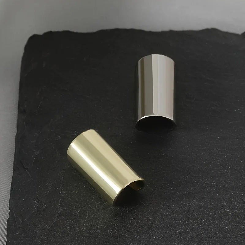 1pc Simple Long Tube Geometric Stainless Steel Ear Clip For Men Women Non Piercing Ear Cuff Jewelry Fashion Daily Wear Style