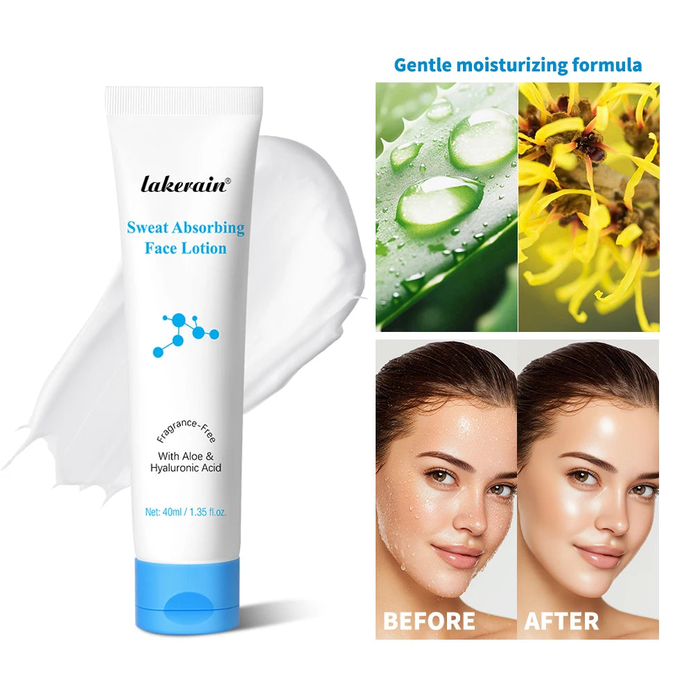 Sweat Absorbing Face Lotion Matte 40Ml Long - Lasting Sweat Control Absorbs Excess Oil Antioxidants Nourish Great Makeup Base Viralgem Store