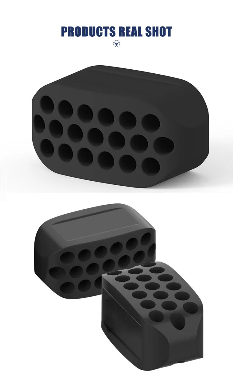 2PCS Silicone Jaw Exerciser Facial Toner & Jawline Fitness Ball Neck Toning Equipment Facial Beauty Tool Double Chin Exerciser Viralgem Store