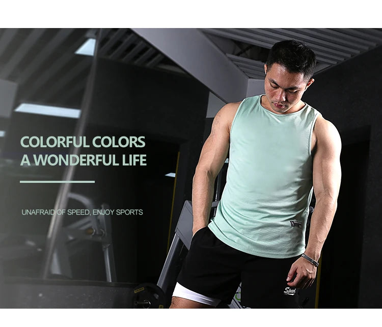 Adult Men Women Running Outdoor Shirts Tight Gym Tank Top Fitness Sleeveless T-shirts Sport Exercise Basketball Vest Clothes z03