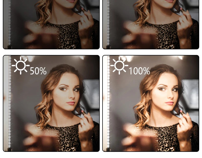 5M Led Vanity Mirror Lights Kit Dimmable Makeup Light Bathroom Mirror Lights USB LED Strip Lights Dressing Table Make Up Lamp